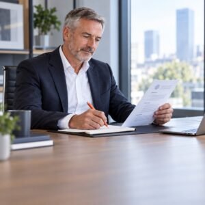 Leader reviewing a candidate’s competencies based on their CV