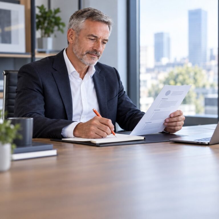 Leader reviewing a candidate’s competencies based on their CV